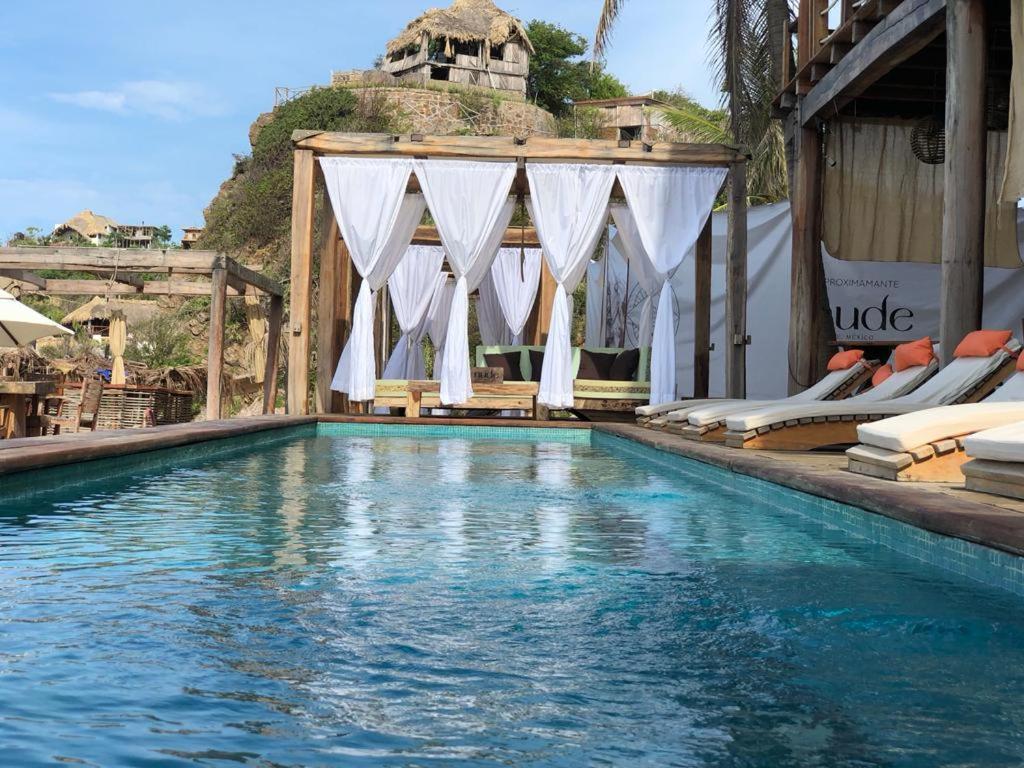 Hotel Nude Zipolite & Beach Club Экстерьер фото