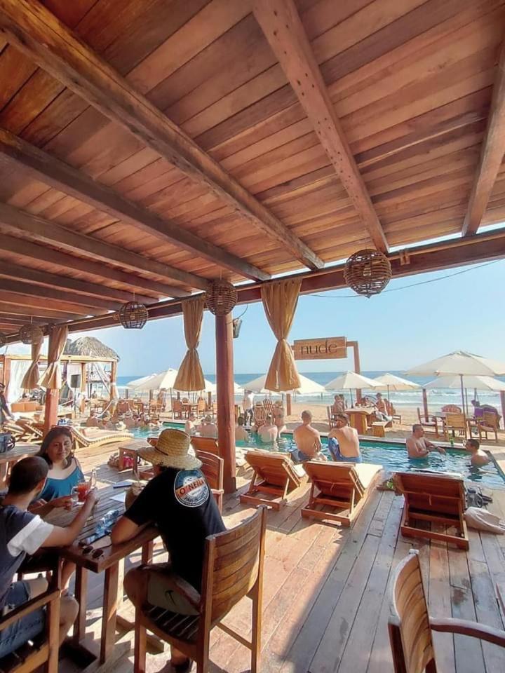 Hotel Nude Zipolite & Beach Club Экстерьер фото